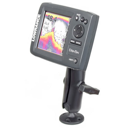 RAM Mount 1.5" Ball "Rugged Use" Composite Mount f/Lowrance Elite-5 & Mark-5 Series Fishfinders [RAP-101U-LO11]