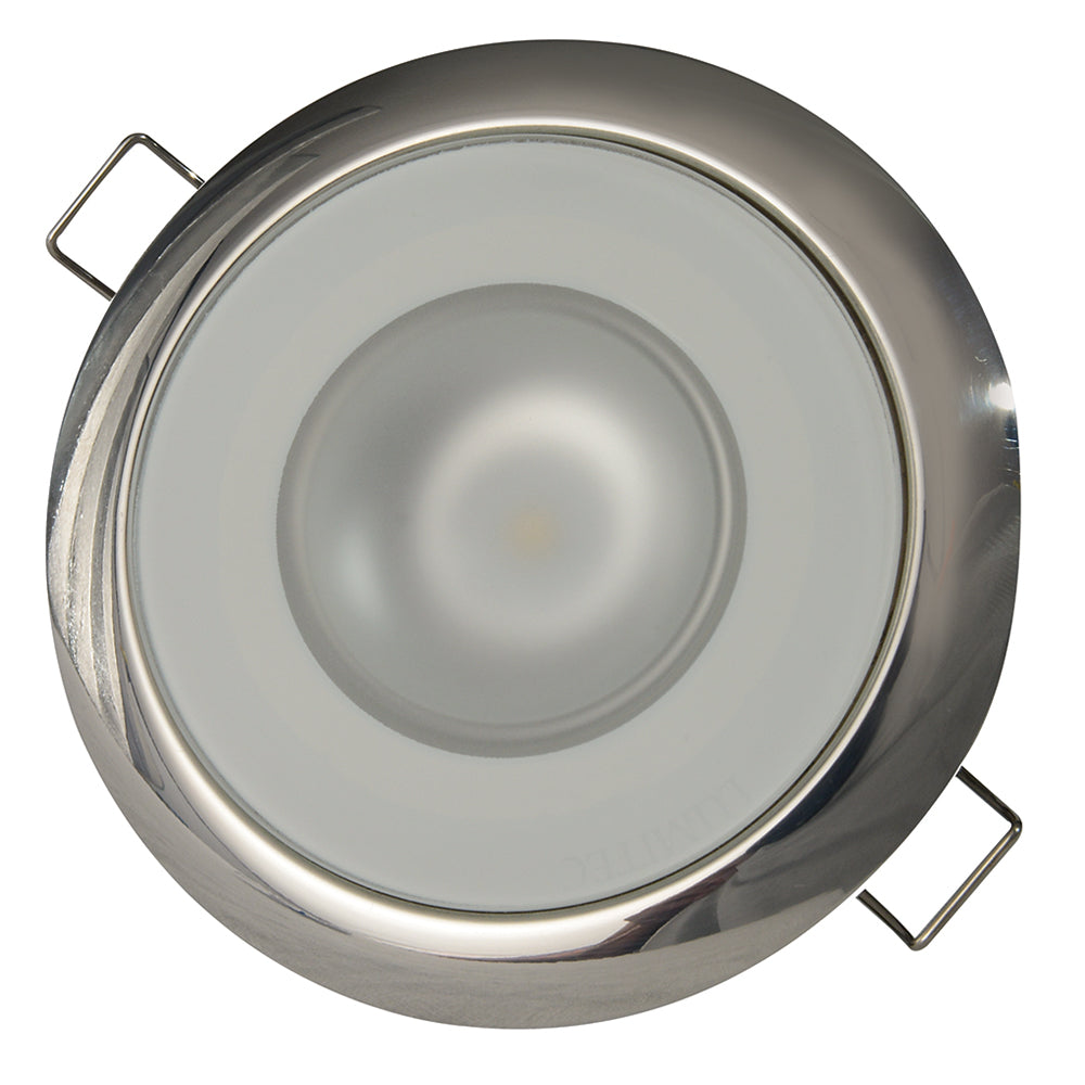 Lumitec Mirage Flush Mount Down Light Spectrum RGBW - Polished Bezel [113117]