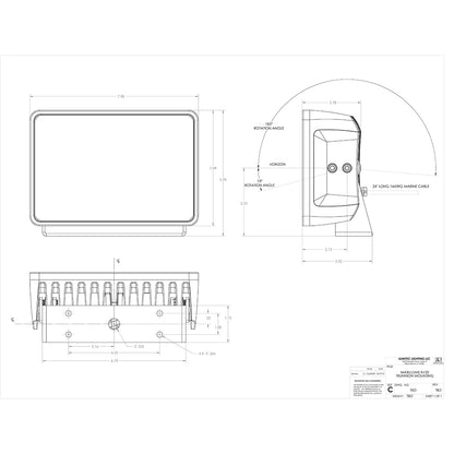 Lumitec Maxillume h120 - Trunnion Mount Flood Light - White Housing - White Dimming [101346]