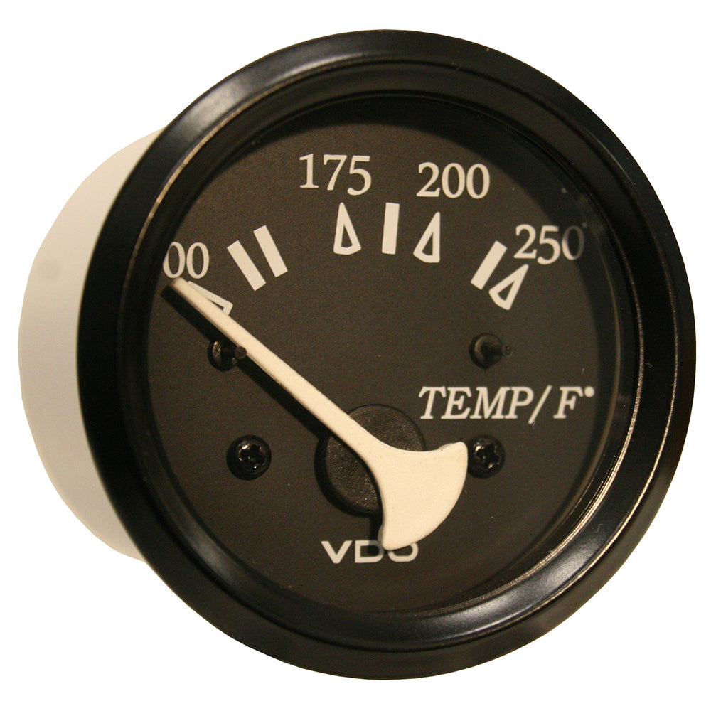 VDO Cockpit Marine 52mm (2-1/16") 250 F Water Temperature Gauge - Black Dial/Bezel [310-11801]