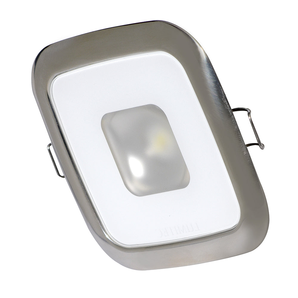 Lumitec Square Mirage Down Light - Warm White Dimming - Hi-CRI - Polished Bezel [116119]