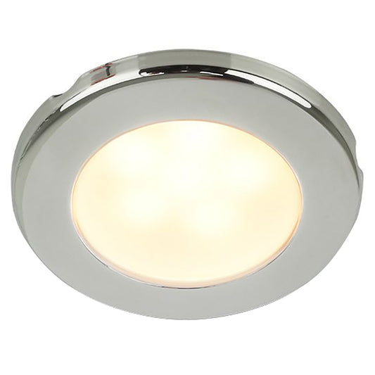 Hella Marine EuroLED 75 3" Round Screw Mount Down Light - Warm White LED - Stainless Steel Rim - 12V [958109021]