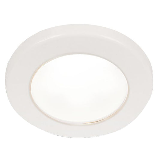 Hella Marine EuroLED 75 3" Round Screw Mount Down Light - White LED - White Plastic Rim - 24V [958110111]