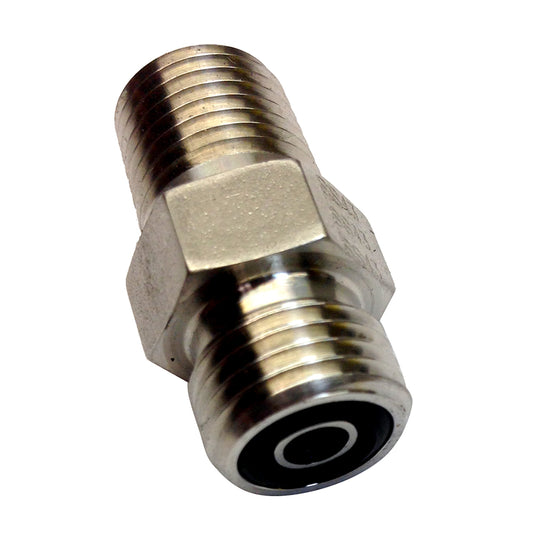 Uflex Powertech Male Connector f/Autopilot to ORF Hose [UPS 4-4 FLO-SS]