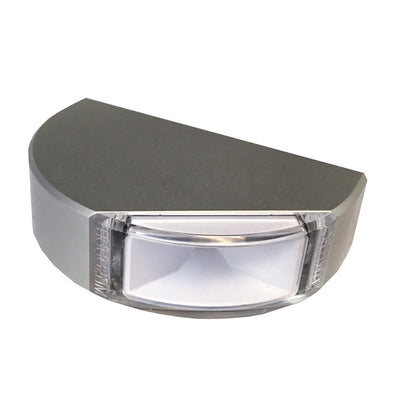 Lumitec Surface Mount Navigation Light - Classic Aluminum - Port Red [101577]