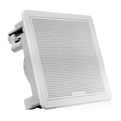 Fusion FM-65SW FM Series 6.5" 120 Flush Mount Square Marine Speakers - White Grill - 120W [010-02299-10]