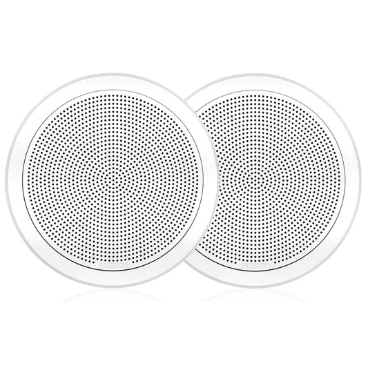 Fusion FM-F77RW FM Series 7.7" Flush Mount Round Marine Speakers - White Grill - 200W [010-02300-00]