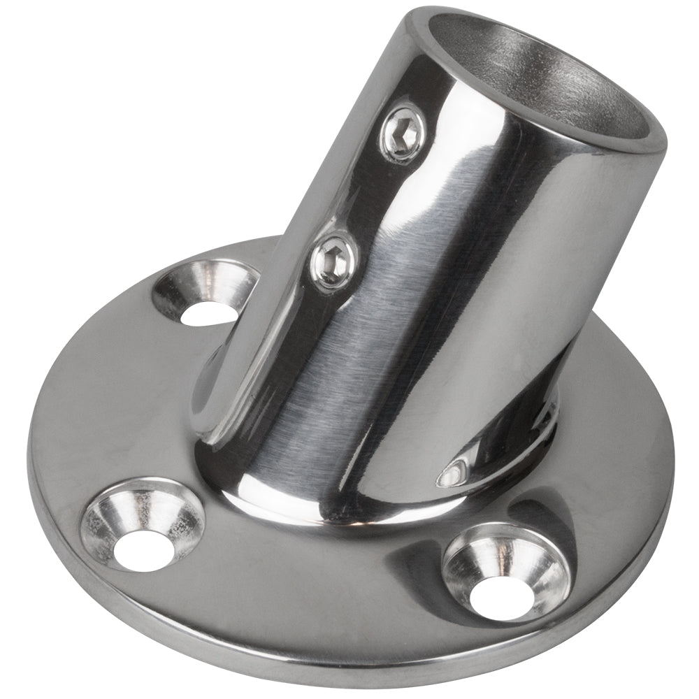 Sea-Dog Rail Base Fitting 2-3/4" Round Base 60 316 Stainless Steel - 1" OD [280601-1]