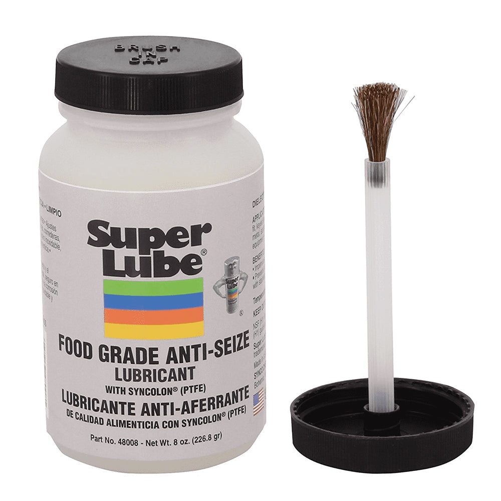 Super Lube Food Grade Anti-Seize w/Syncolon - 8oz Brush Bottle [48008]