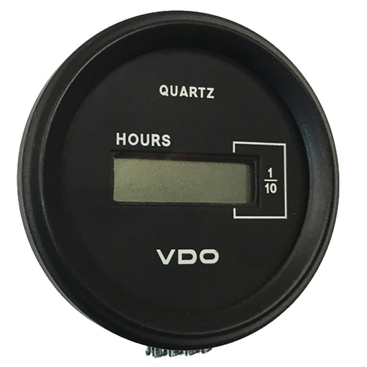 VDO Cockpit Marine 52mm (2-1/16") LCD Hourmeter - Black Dial/Chrome Bezel [331-546]