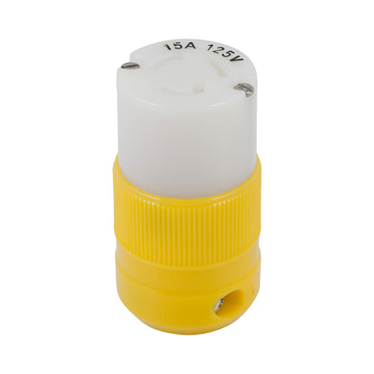 Marinco Locking Connector - 15A, 125V - Yellow [4731CR]