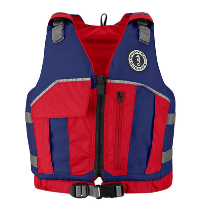 Mustang Youth Reflex Foam Vest - Navy Blue/Red [MV7030-80-0-216]