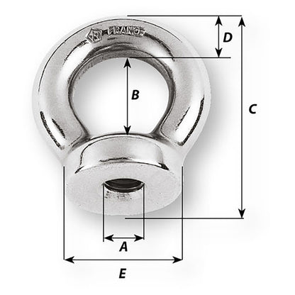 Wichard 8mm Eye Nut - 21/32" Diameter [6344W]